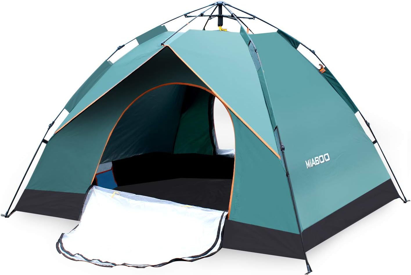 MIABOO Camping Tent,Lager 4 Person Pop up tent Outdoor Sun Shelter Drizzle Resistant With Carry Bag for Family Garden/Camping/Fishing/Beach Times