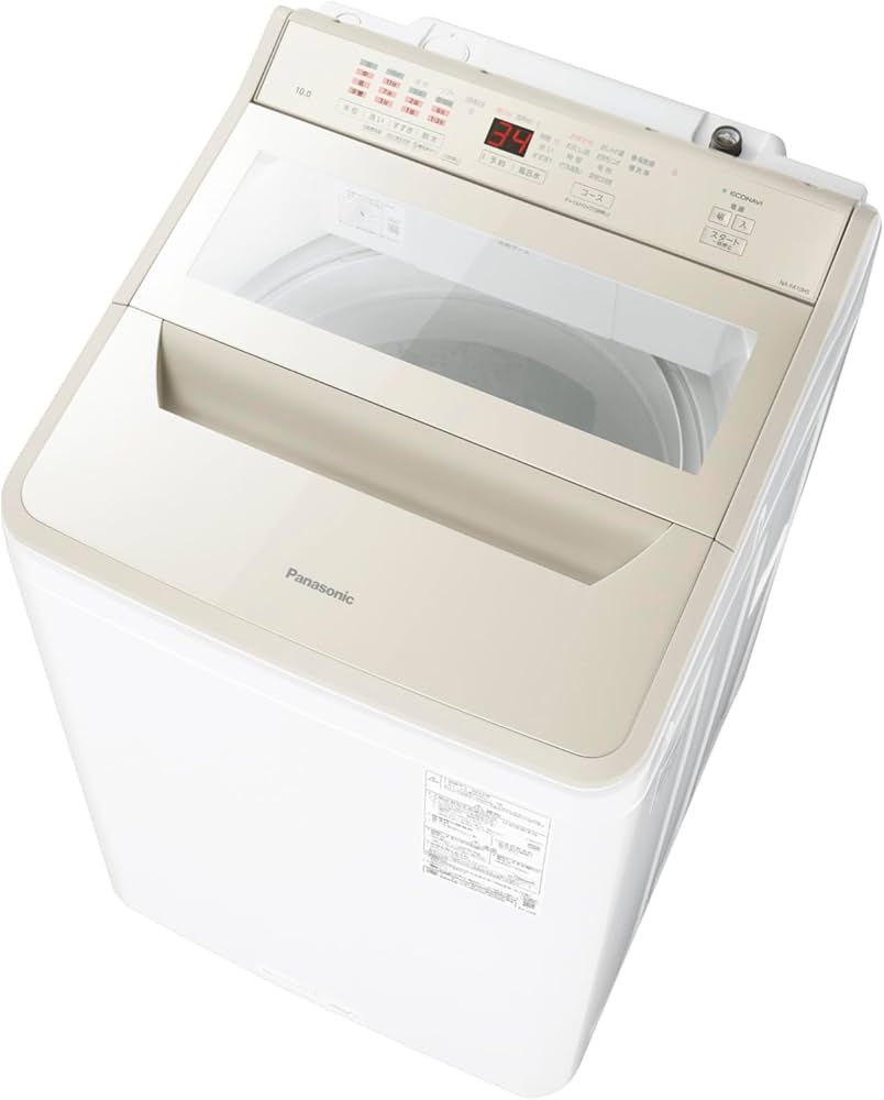 Amazon | パナソニック 全自動洗濯機 10kg NA-FA10H5-N シャンパン