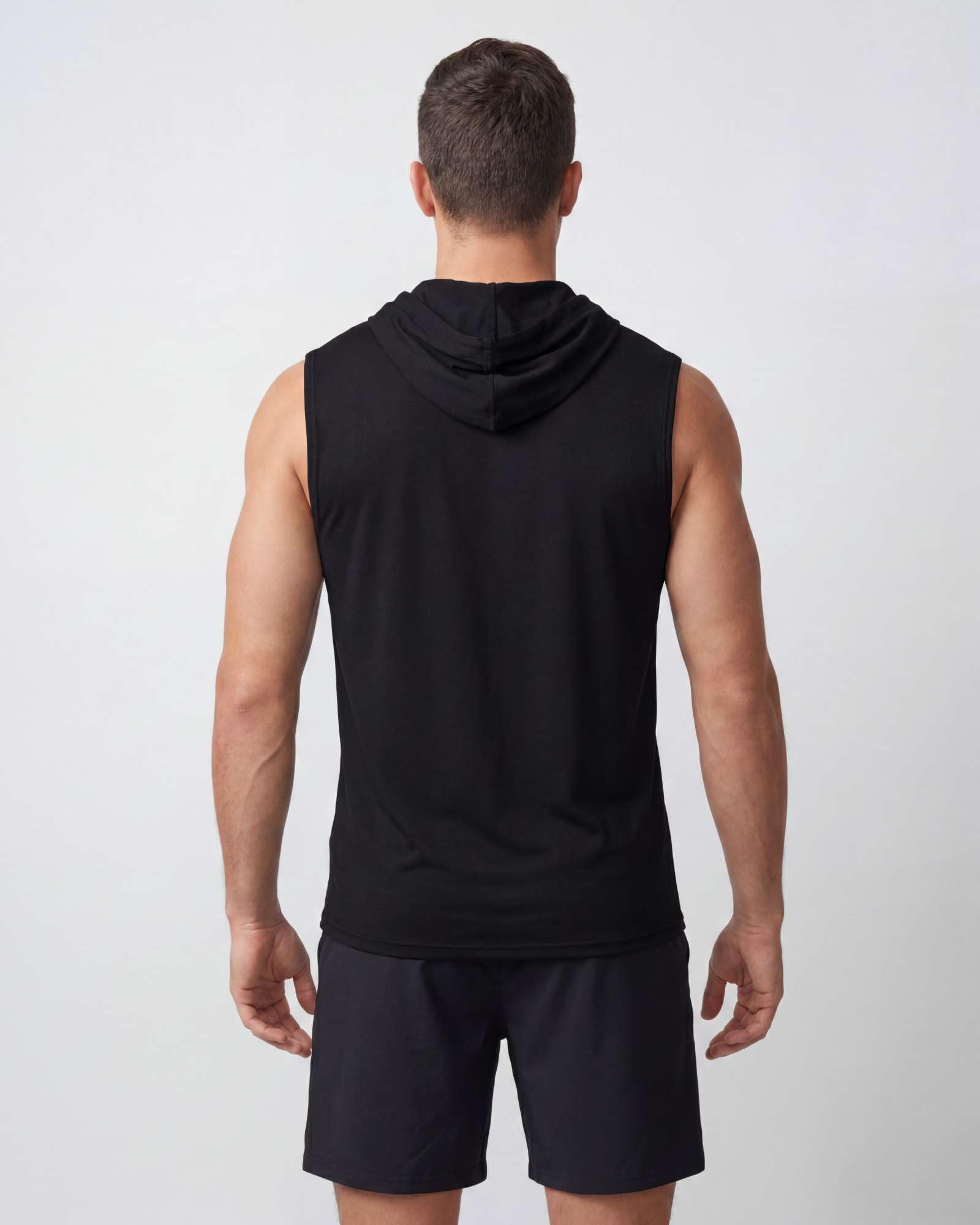Real Essentials 3er Pack: Herren Dry Fit Active Hooded Tank Top – Workout Ärmellos Hoodie Kordelzug (erhältlich in Big & Tall)