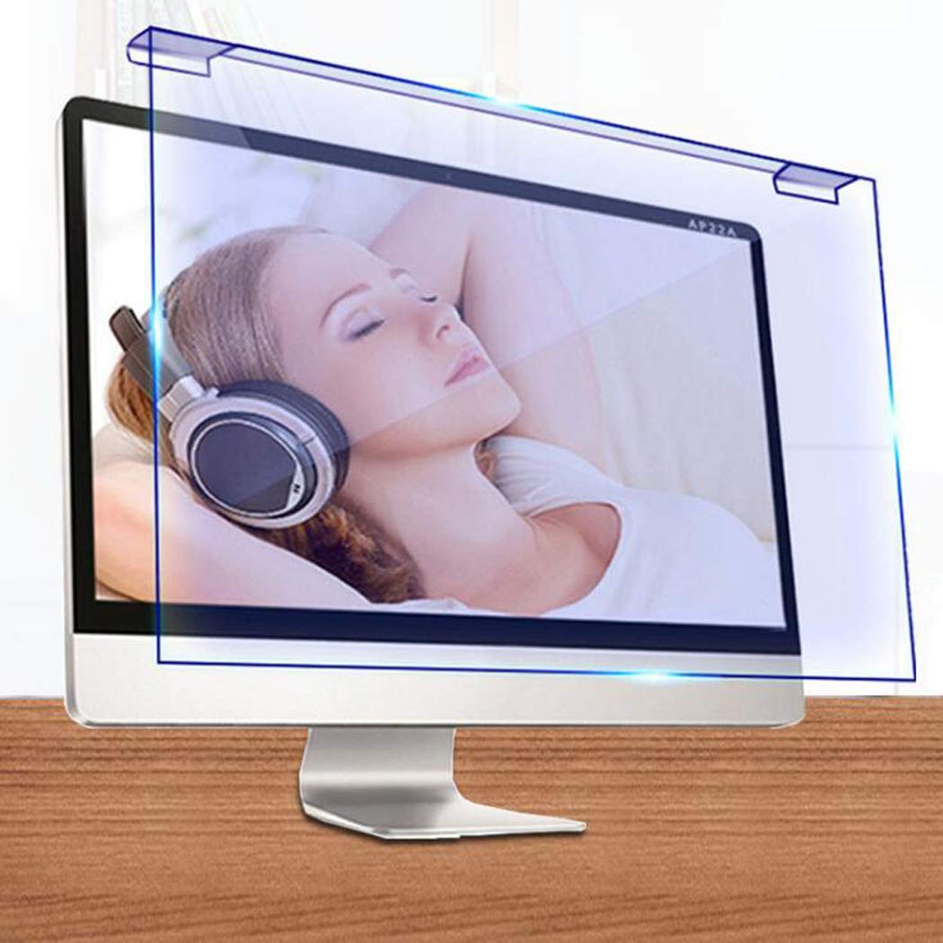Antyniebieskie światło folia ochronna na ekran komputera antyodblaskowy filtr folia ochrona oczu osłona ekranu telewizora do LCD, LED, OLED i QLED HDTV, 22"/510 mm * 33 mm