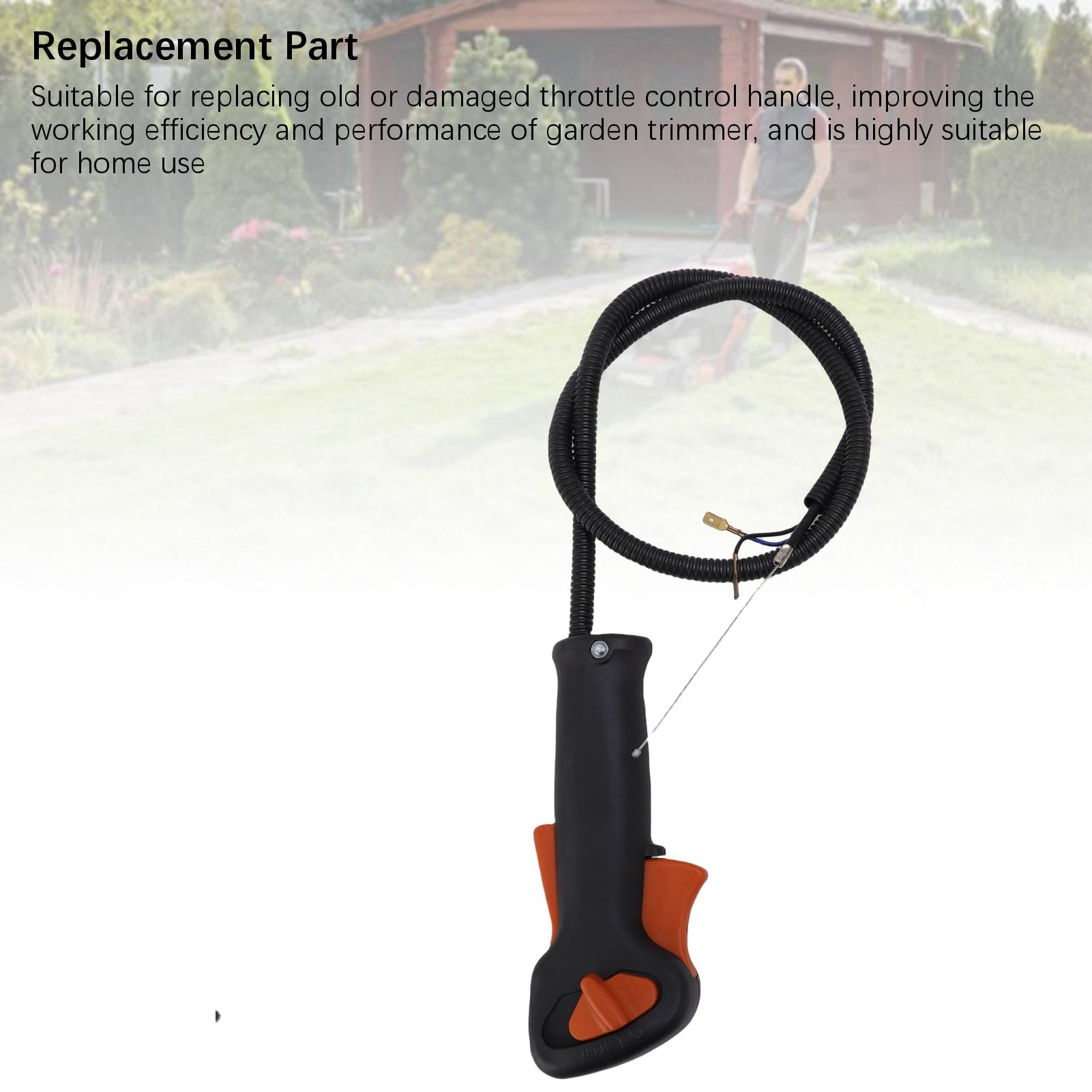 SIXRUN Poignée de Commande des Gaz, Remplacement pour FS90 FS160 FS180 FS220 FS280 FS290 Tronçonneuse Tondeuse, avec Interrupteur à Câble, pour Débroussailleuse de Jardin