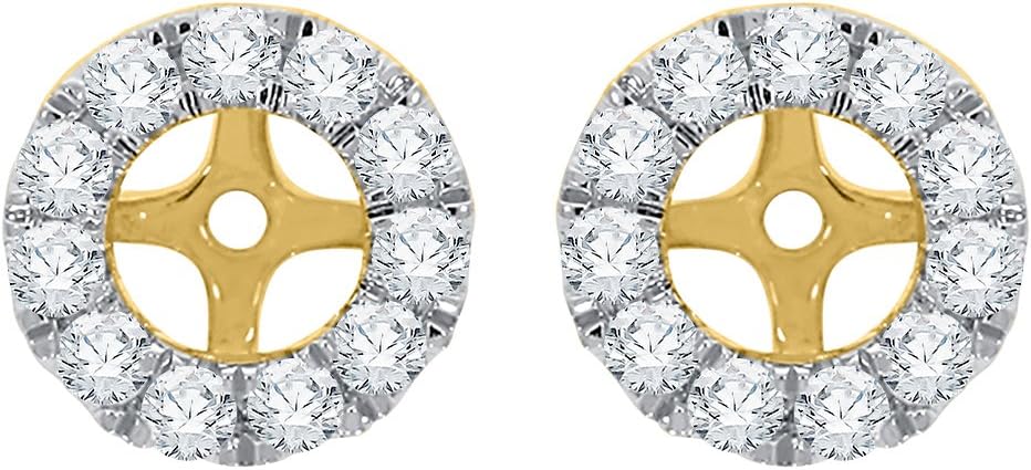 KATARINA Diamond Earrings Jacket in 10K Yellow Gold (7/8 cttw, G-H Color, I2-I3 Clarity)