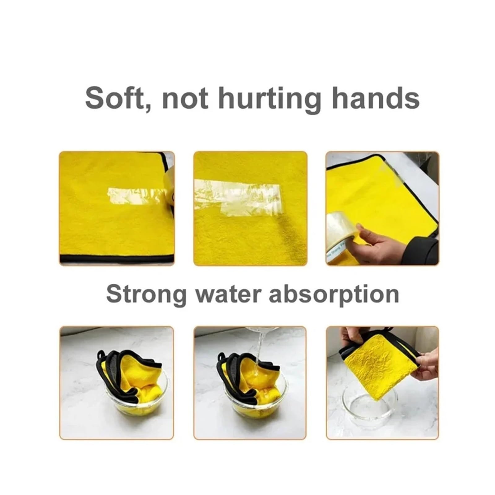 Microfiber Cleaning Towels for Car Detailing - Professional Drying Washing Cloths for Fit for Care 30X30CM 5PCS — view 3