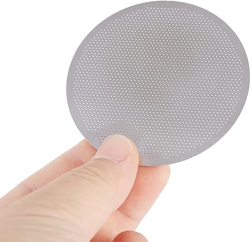 Miniatura 3 de 3piezas café papel de filtro filtro de acero de metal inoxidable cafetera sólido reutilizable para AeroPress