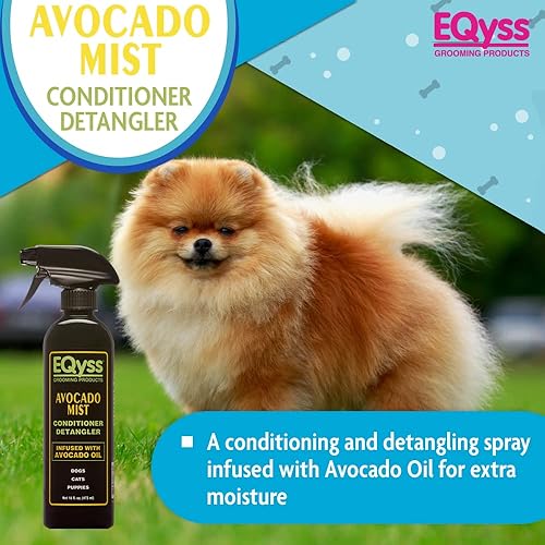 Miniatura 6 de EQyss Acondicionador para mascotas con bruma de aguacate  Brilla, acondiciona y reduce el desprendimiento. Aerosol sin peso para perros y gatos. 16