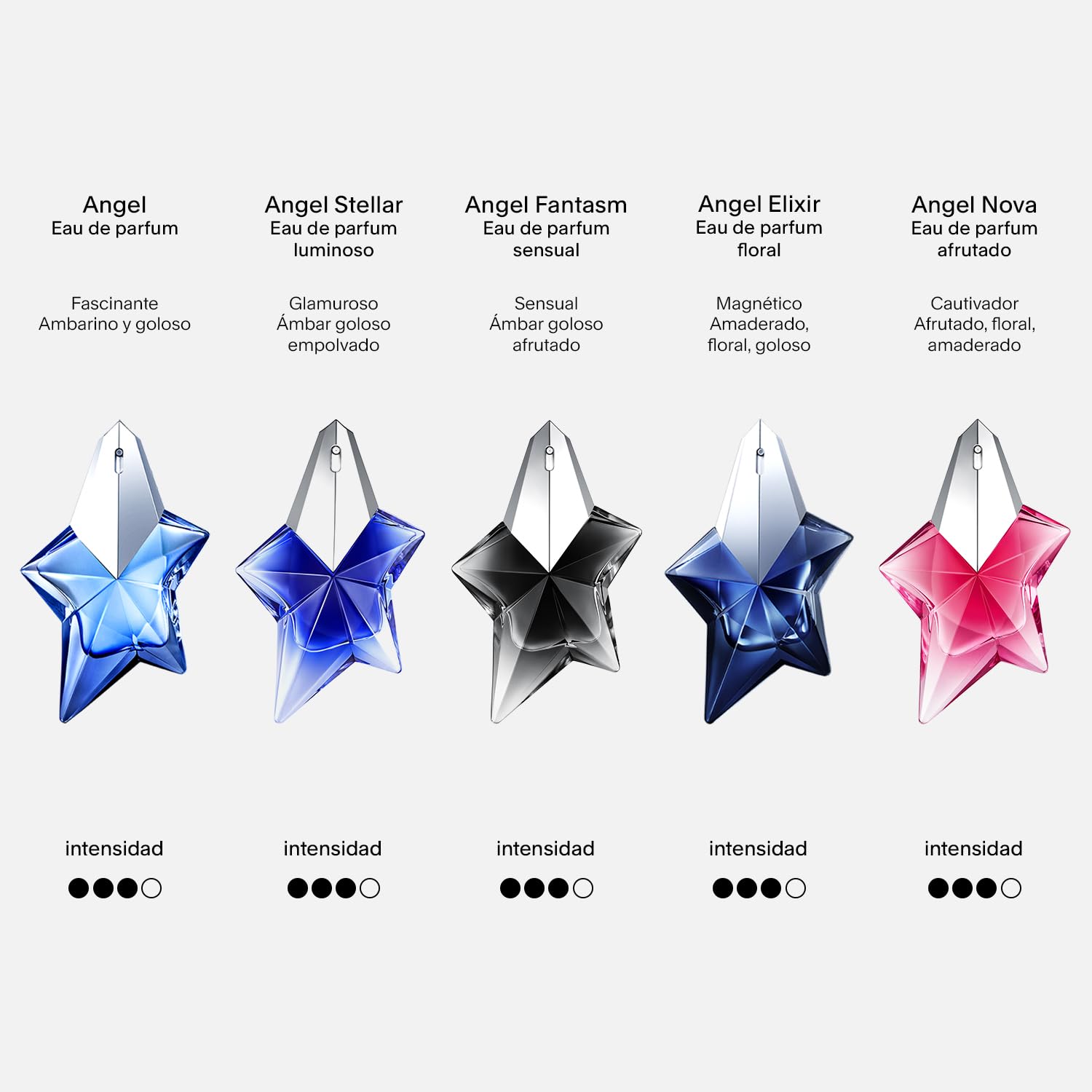 MUGLER ANGEL NOVA Eau de Parfum Recargable, Perfume de Mujer, Fragancia Amaderada, Floral y Afrutada, 100 ml
