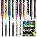 Crafty Croc Acrylic Paint Pens – Rock Markers with Reversible Tips – Includes 16 Water-Based Acrylic Paint Markers for Stone, Wood, Ceramic – No Odor, Includes Replacement Tips