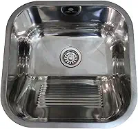 Tanque Lavanderia Polido 44x44 Aço Inoxidavel 304 Premium
