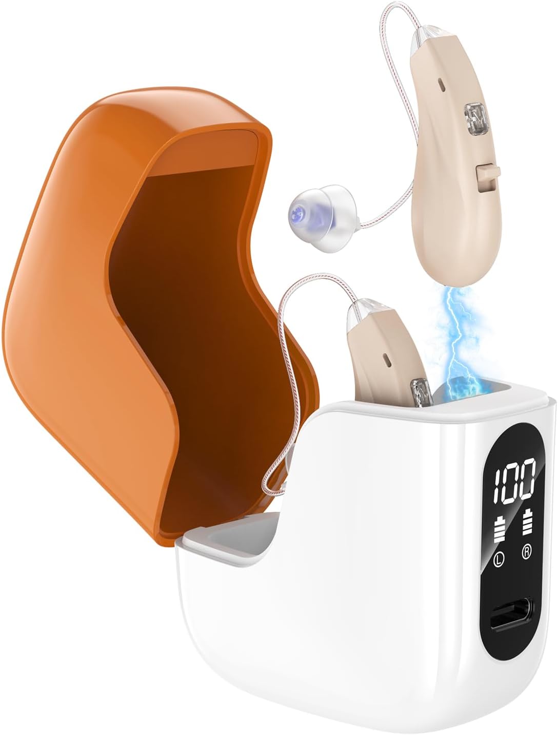 Rechargeable OTC Hearing Aids | Smart Noise Reduction | Ergonomic Design | Superior Sound Quality | Self-Fit for Mild to Moderate Hearing Loss | 16-Channel Digital Processing