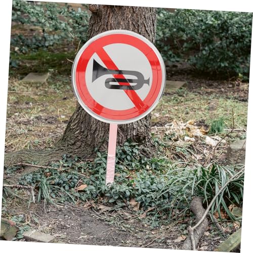 Panneau interdiction de klaxon aluminium signalisation extérieure publique - 3