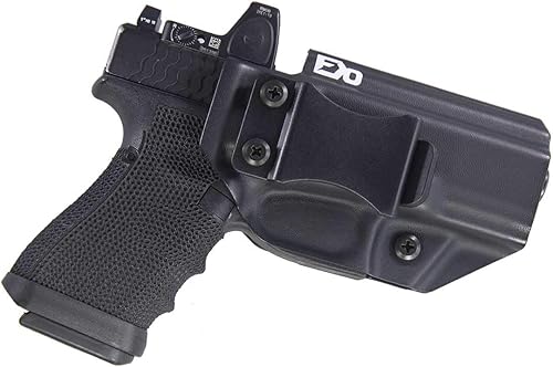 Fierce Defender IWB Kydex Funda compatible con Glock 19 23 32 con Corte Óptico -Winter Warrior Series -Hecho en Estados Unidos-