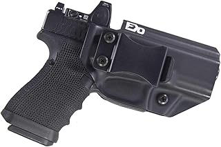 Fierce Defender IWB Kydex Holster Compatible with Glock 19 23 32 w/Optic Cut -Winter Warrior Series -Made in USA- (BLK)