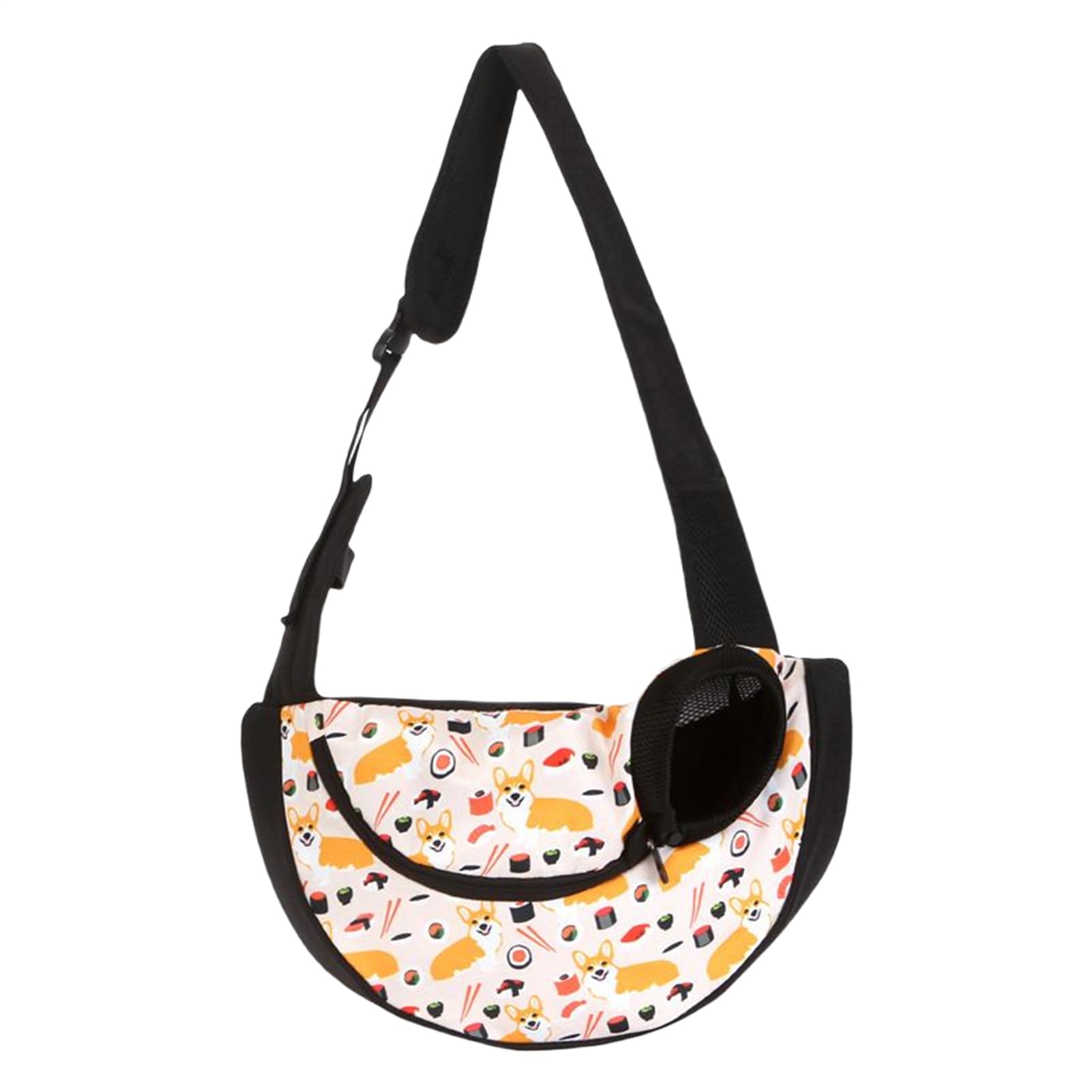 Bolso para perro ajustable y transpirable de malla para transportar cachorros en viajes cortos