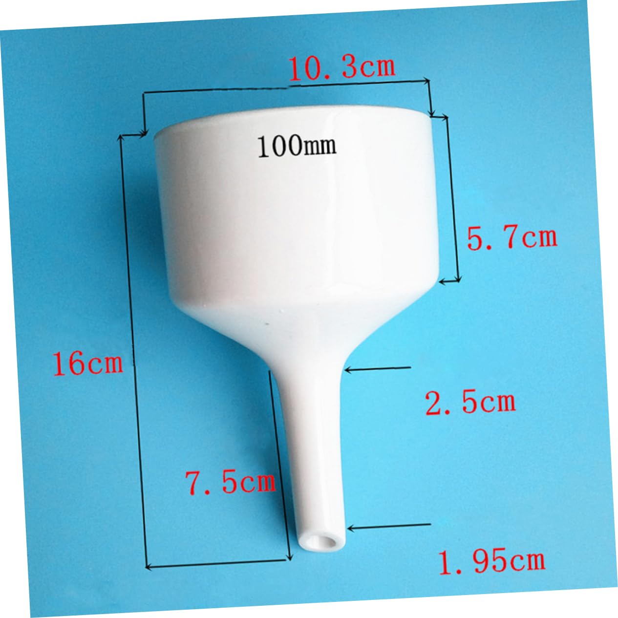 FUNOMOCYA Wine Pot Funnel Wide Mouth Funnel Kitchen Funnel Liquid Funnel Buchner Funnel White