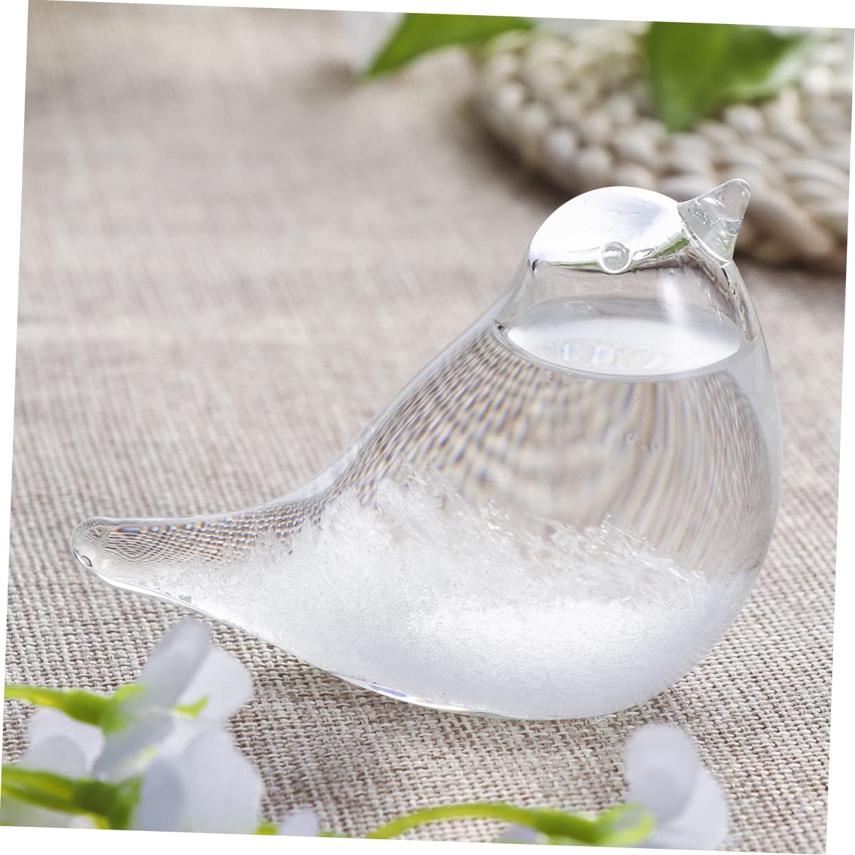 HOMSFOU 2st Glas Für Tischplatte Geschenk Schreibtischaufsatz Barometerglas Wettervorhersage Vogeldekor Auf Dem Tisch Sturmglas Sturmbarometer Wetterglas Wetterflasche Der Vogel