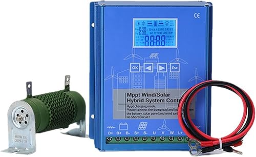 MPPT Wind Energy - Controlador de carga híbrida solar de 12 V, 24 V, 48 V, turbina eólica, ajuste de voltaje automático (color  2448 V, tamaño