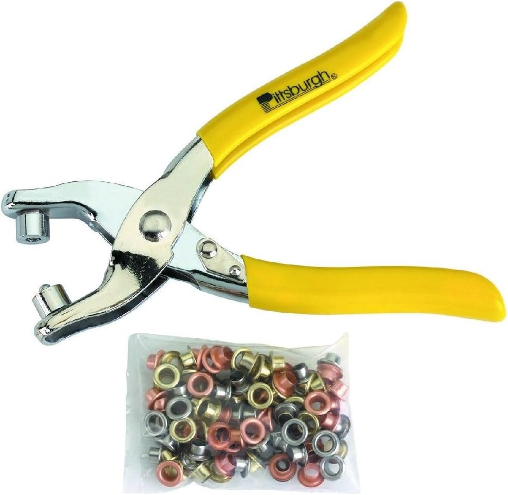 Grommet Pliers With 100 Grommets For Heavy Fabric Tarp Tent