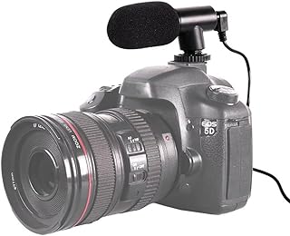 ميكروفون كاميرا فيديو محمول مقاوم للرياح صغير للهاتف الخلوي للكمبيوتر لتسجيل المقابلات لاي اس ال ار