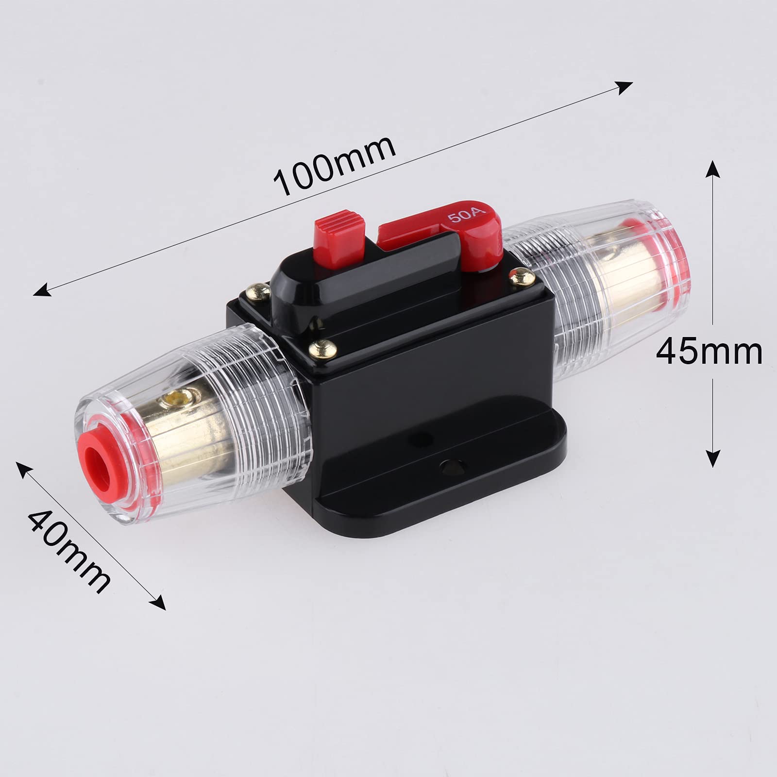 サーキットブレイカー 50A（1047） Amazon.co.jp: 12V-24Vインライン自動サーキットブレーカー自動
