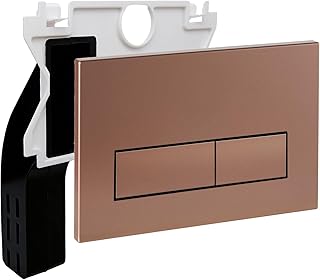 Empyreal Drückerplatte WC Spülkasten Ersatzteile Kompatibel mit Geberit Duofix Sigma/Delta/BASIC Betätigungsplatte für 2 Mengenspülung, Konfigurieren Sie 1 Einwurfschacht (Bronze)