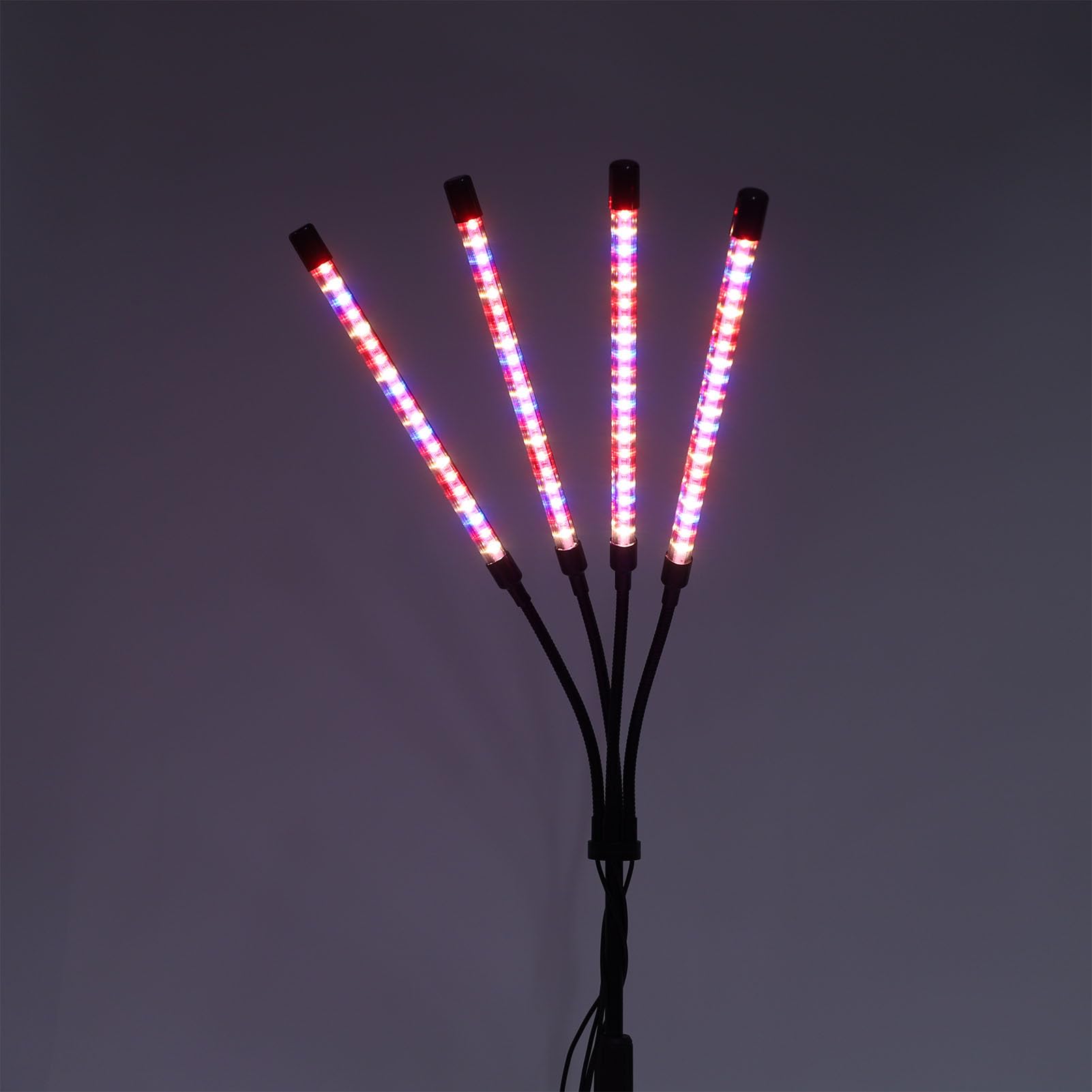 Generic Lampada da Coltivazione a LED per Piante Lampada da Coltivazione a Spettro Completo Regolabile a 4 Teste per Piante da Interno Materiale in Alluminio (Montaggio su scrivania (Montaggio su