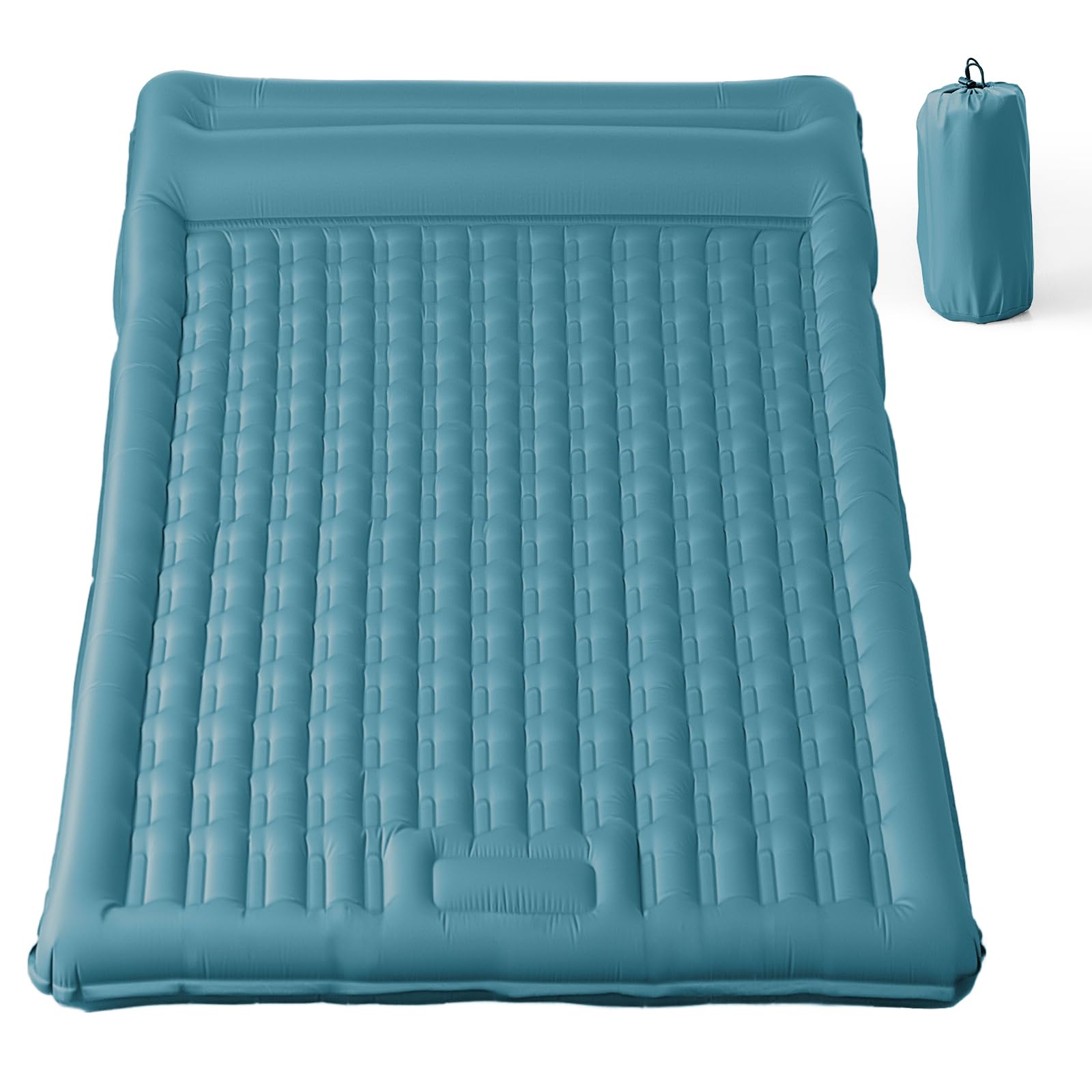 Isomatte Camping mit integrierter Fußpumpe 8cm Dicke Aufblasbare Campingmatte Outdoor, Wasserdicht & Reißfest 50D Nylon – Ultraleicht Luftmatratze für Zelt, Wandern & Gästebett