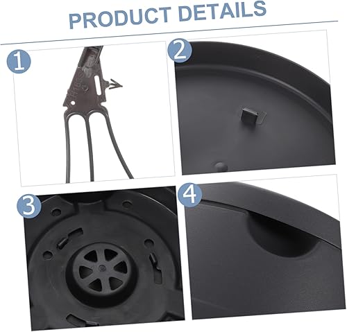 Miniatura 6 de DOITOOL Macetas de plástico para exteriores, 3 piezas, para exteriores, para mujer, decoración de plantas de interior, valla, cubo, macetas, agujero