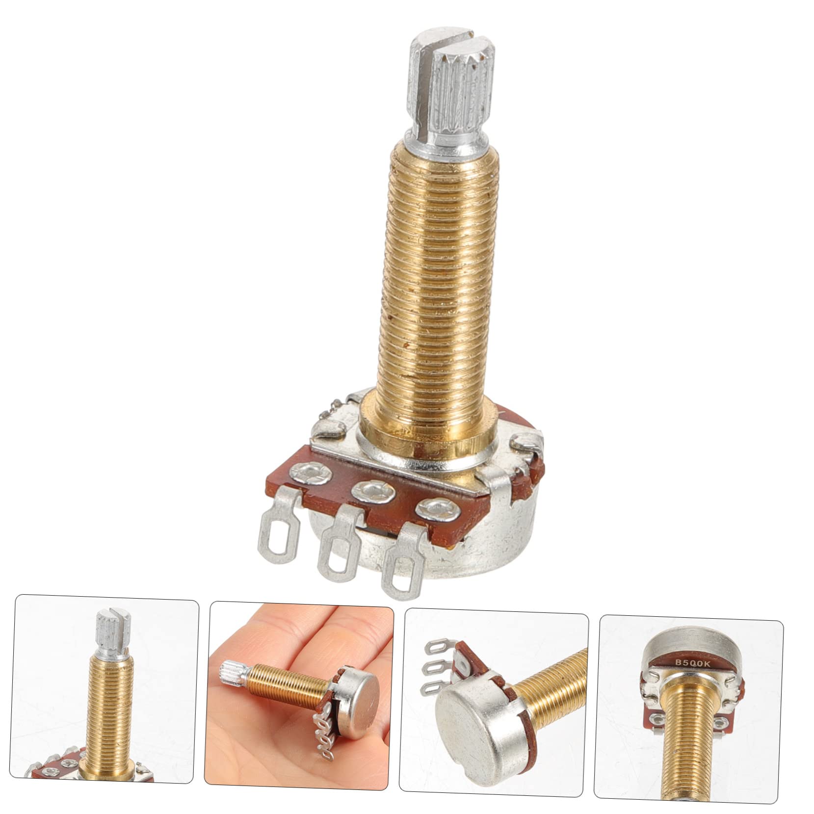 HANABASS Banjo Volume Control Potentiometer Durable Long Shaft Replacement Pot for Traditional Banjo Easy Installation Corrosive Audio Part for Upgrading Tone Volume Controls