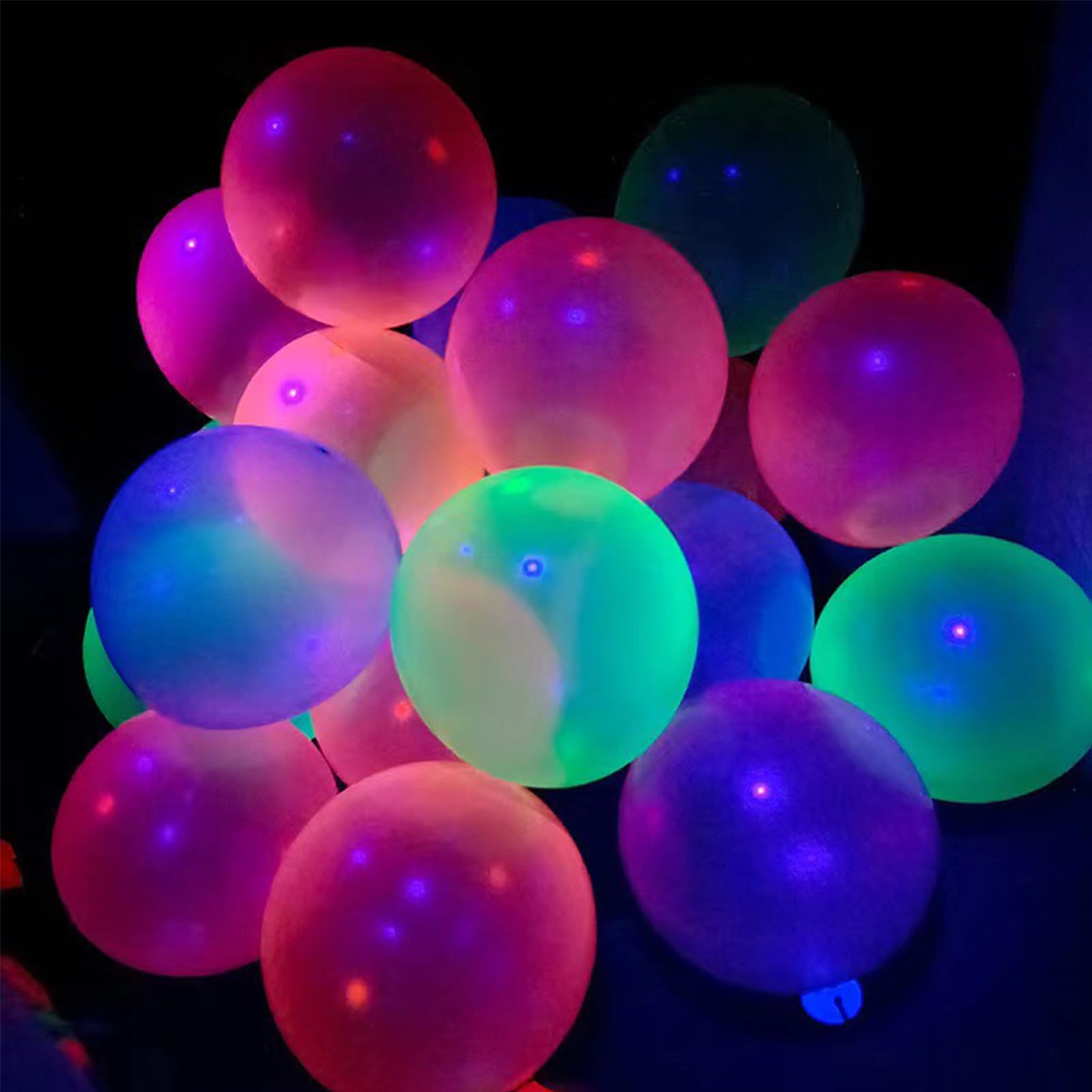 UV-neonballonnen, zwart, glow in the dark, set van 109, reageert op blacklight, met polkadots, latex, fluorescerend, verschillende kleuren, feestje, feestartikelen, lichtgevend, versiering UV-neonballonnen, zwart, glow in the dark, set van 109, reageert op blacklight, met polkadots, latex, fluorescerend, verschillende kleuren, feestje, feestartikelen, lichtgevend, versiering