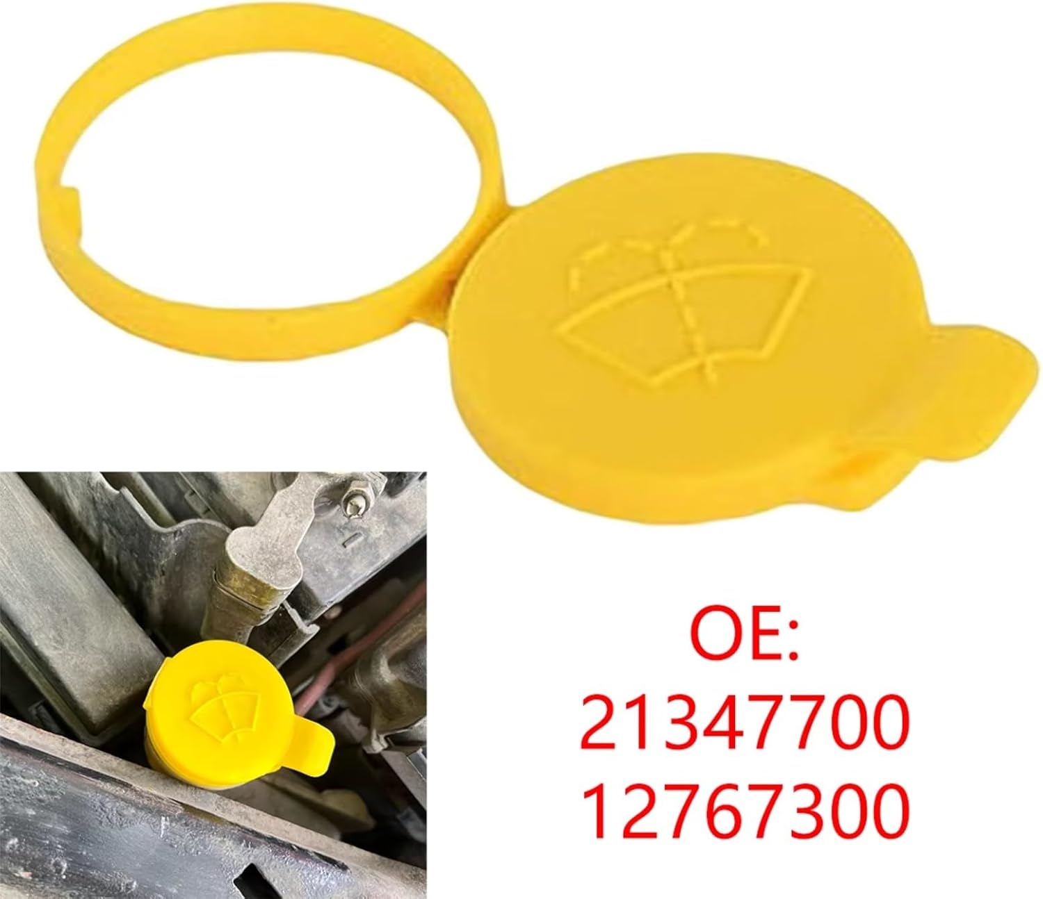 Car radiator cap Compatible With Saab For 9-3 93 9-5 95 9-3X 1998-2011 Car Windshield Wiper Washer Fluid Reservoir For Tank Cap 21347700 12767300 74486-TF0-013