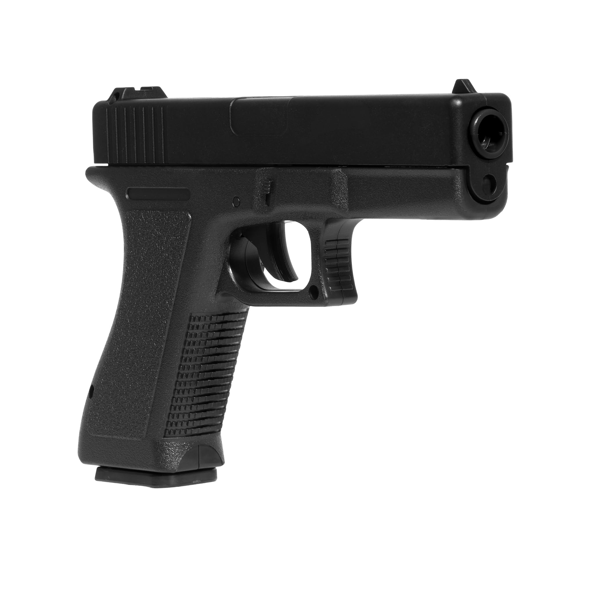Pistola softair a molla replica Gloc k 17, POTENZA 0,9 JOULE, plastica, colpo singolo, caricatore 14 colpi, 200x137x25, 200g, 1000 pallinni inclusi nella confezione