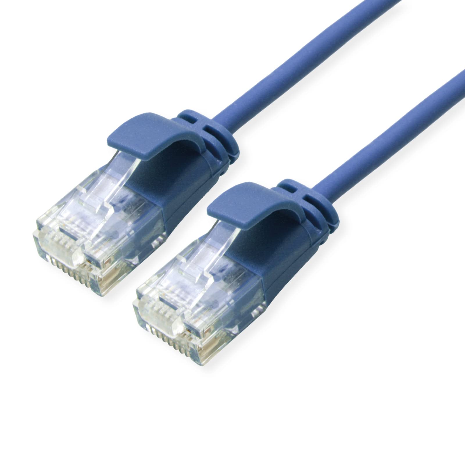 ROLINE UTP DataCenter Patch Cable Cat.6A (Class EA), LSOH, Slim, Blue, 0.15 m