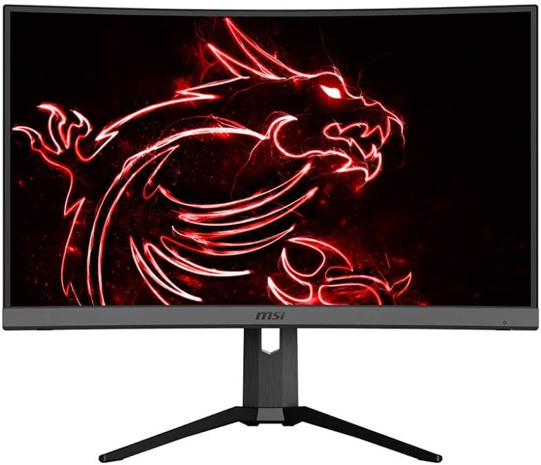 MSI Non-Glare with Narrow Bezel 165Hz 1ms Height Adjustment 1500R Curvature AMD FreeSync HDMI/DP/USB HDR Ready 1920 x 1080 FHD 27” Gaming Monitor - View 1