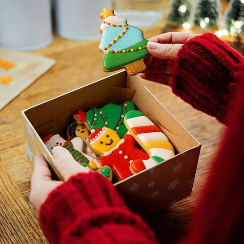 Miniatura 6 de Juego de cortadores de galletas de Navidad, 6 piezas de cortadores de galletas de Navidad, cortadores de galletas de acero inoxidable, hombre de