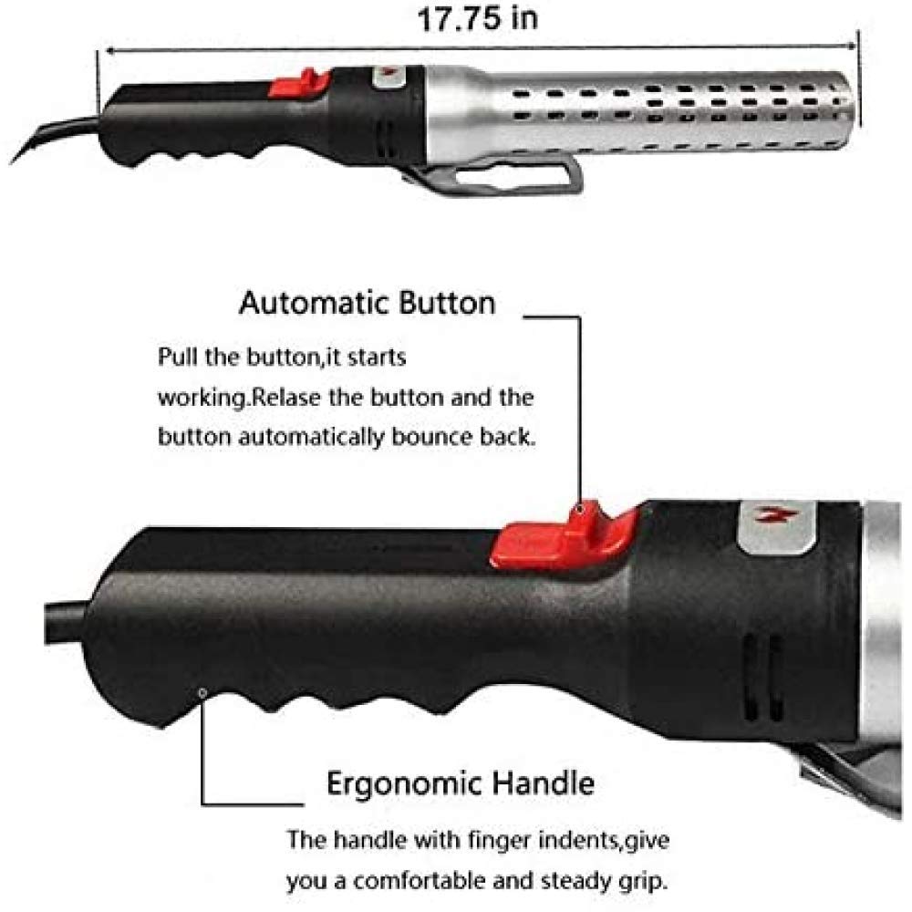 zaizai Encendedor De Carbón, Encendedor De Barbacoa 1500 W, Encendedor De Carbón Eléctrico, Encendedor De Carbón, Herramienta De Barbacoa para Chimenea, Barbacoa De Carbón