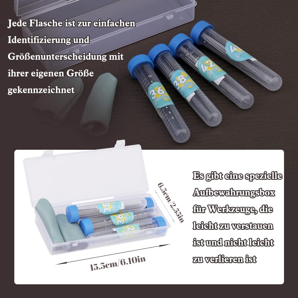 Benlay Lot De 80 Aiguilles à Feutrer En 4 Tailles (calibre 36, 38, 40, 42) - Kit D'outils De Feutrage Avec Doigts Et Aiguilles à Feutrer Et Boîte De Rangement - Pour