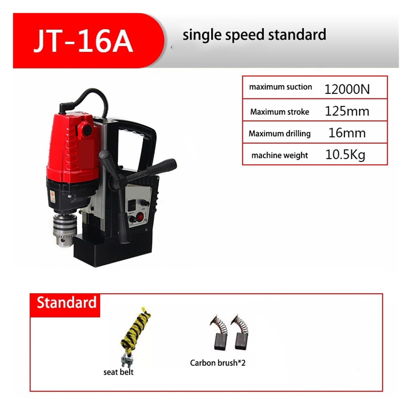 Trapano a colonna, Macchina Elettrica A Piattaforma Di Produzione Del Banco Trapano Magnetico JT-16RE For La Rezione Continua A Velocità A Struttura In Acciaio Ingegneria(16A)