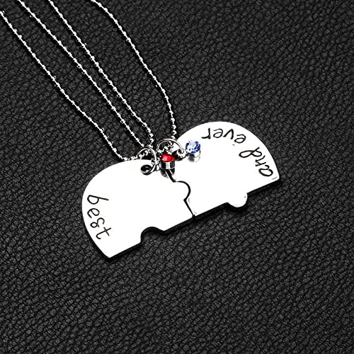Best Friend Necklaces Gifts for 4 Bff Friendship Necklace Matching Heart Necklace for Best Friends Birthday Christmas Gifts for Women Girls4