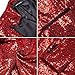Barry.Wang Red Sequins Blazer Shiny Metallic Suit Jacket Sparkle Mens Dress Cocktails Homecoming Club Night Out Disco Game Stage Party Sport Coat