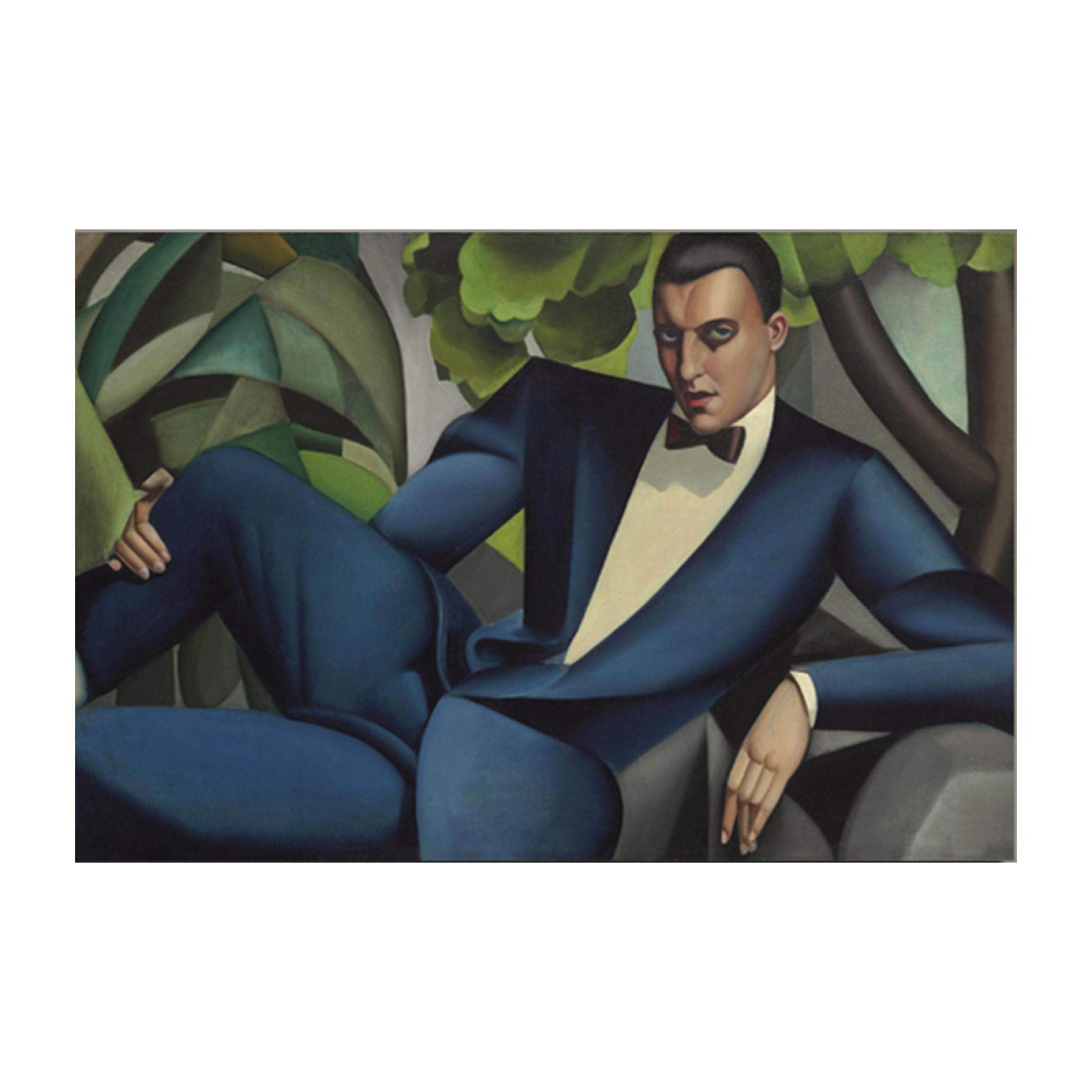 Amazon.co.jp: タマラ・ド・レンピッカの有名な絵画-「ブルーマン