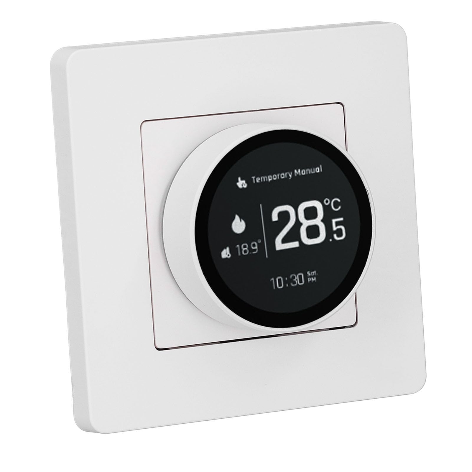 EMUKOEP Termostato Inteligente WiFi Símbolo Control de Aplicación Ahorro de Energía para Office Mall Stadium 95-245VAC Blanco