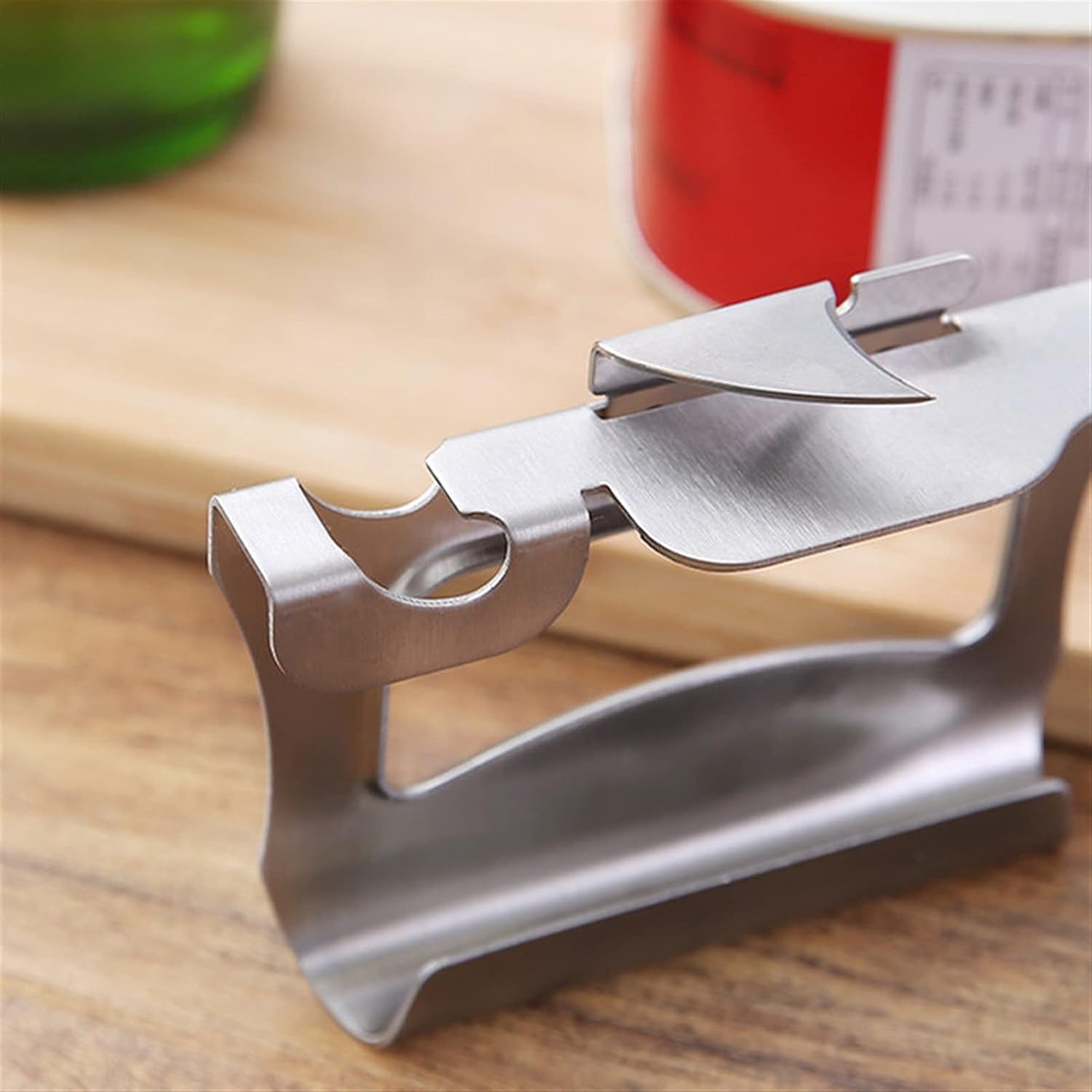can opener Multifunctional Can Opener Beer Bottle Opener Side Cut Stainless Steel Canned Knife Safety Manual Open Cans Kitchen Accessories manual can opener