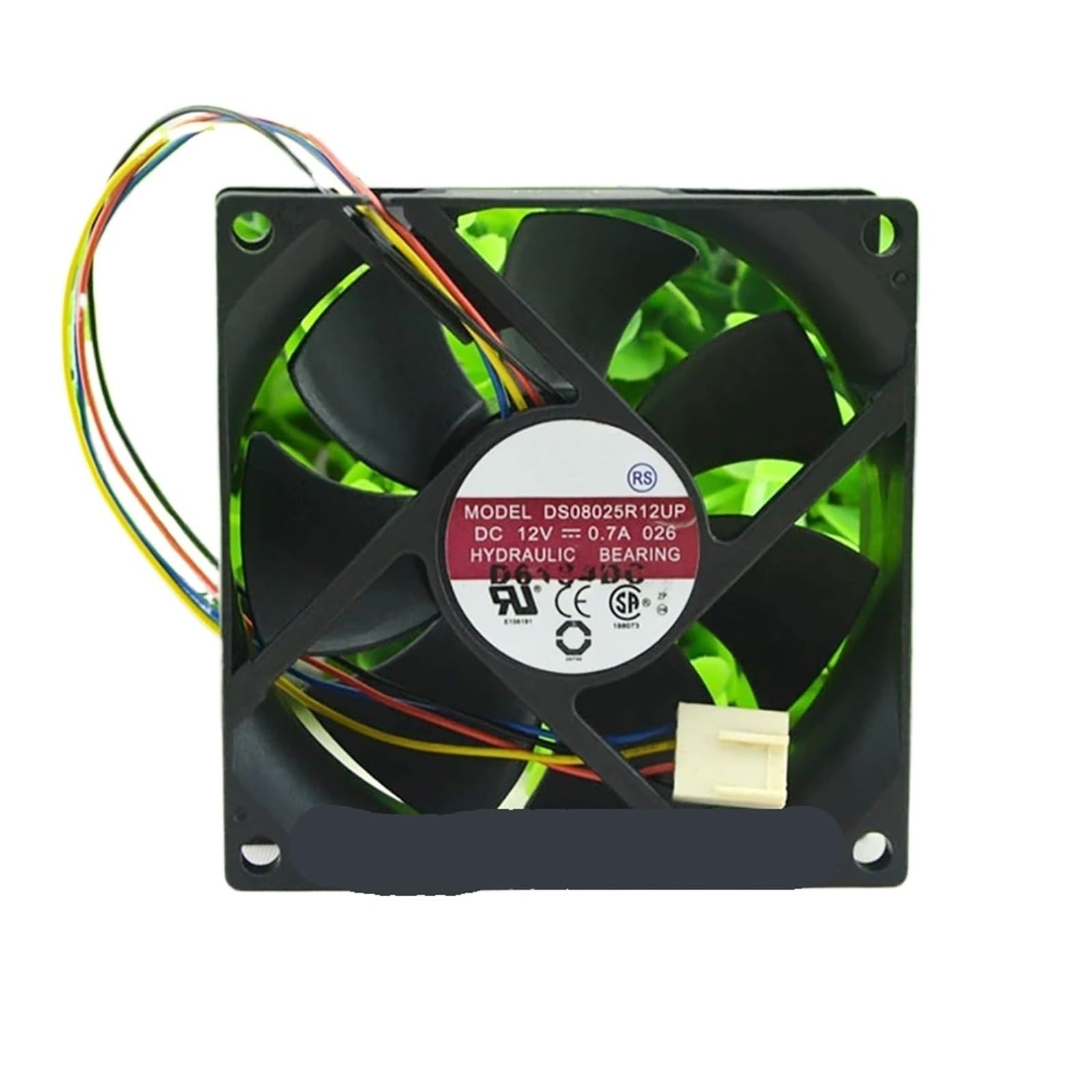 YLPWKMVZ Silent Axial CPU/Case Cooling Fan 12VDC 0.7A 80 * 80 * 25MM 4pin DS08025R12U Server
