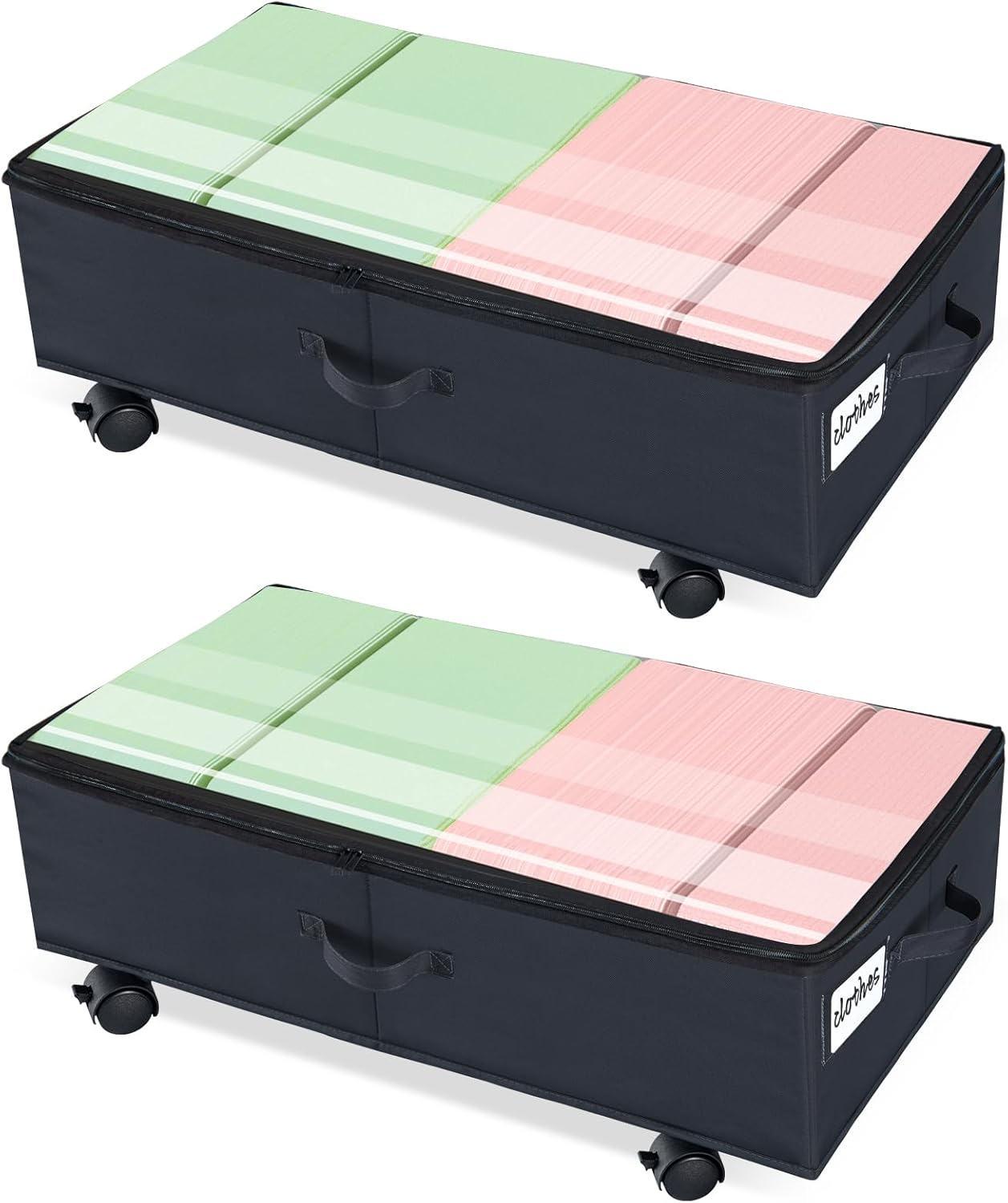 GoMaihe Underbed Storage with Wheels & Lids Upgrad Rolling