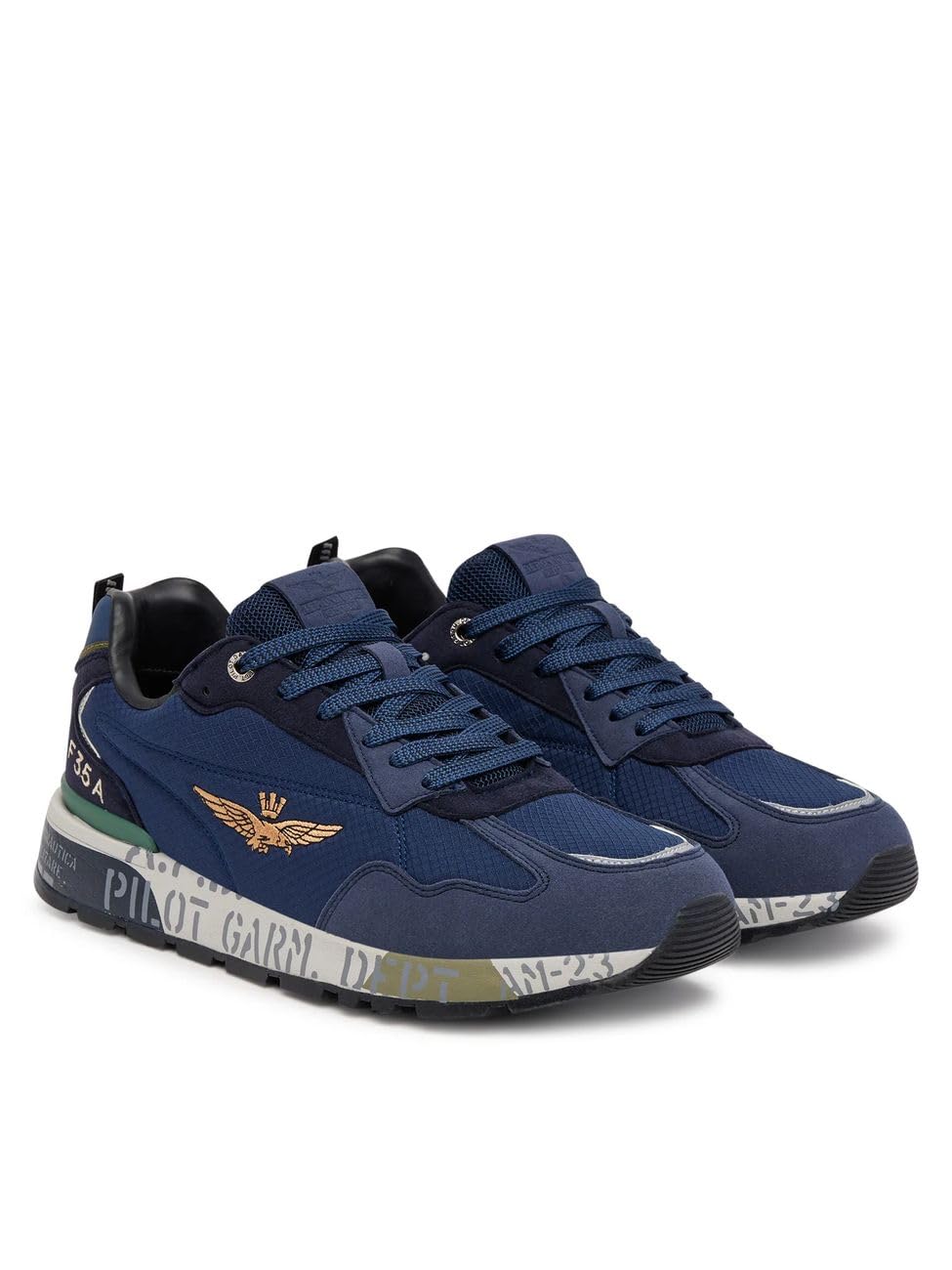 Aeronautica Militare Sneakers Uomo in Mesh con Suola Stampata 252SC0276UCT04249 8057630567771-41