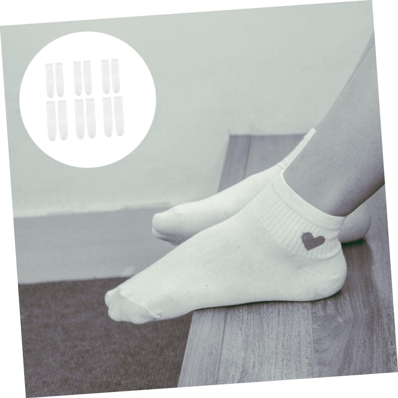 Angoily 18 Paare Weiße Sublimationssocken Gerade Bedruckbare DIY Baumwollsocken Unisex Doppelseitig Bedruckbar zum Individuellen Gestalten und Verschenken
