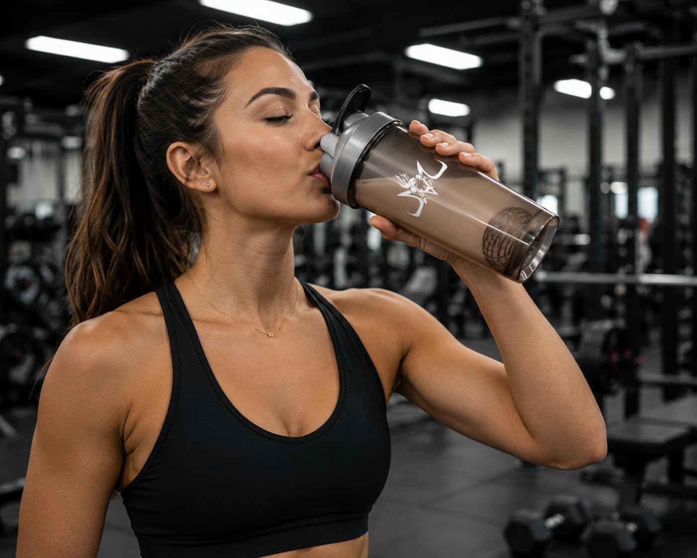 24OZ Bottle Shaker for Protein Mixes, Perfect for Protein Shakes and Pre Workout, BPA-Free Mixer Bottle with Stainless Steel Whisk Ball, 700ml Capacity, Leakproof Shaker Cup for Fitness Drinks