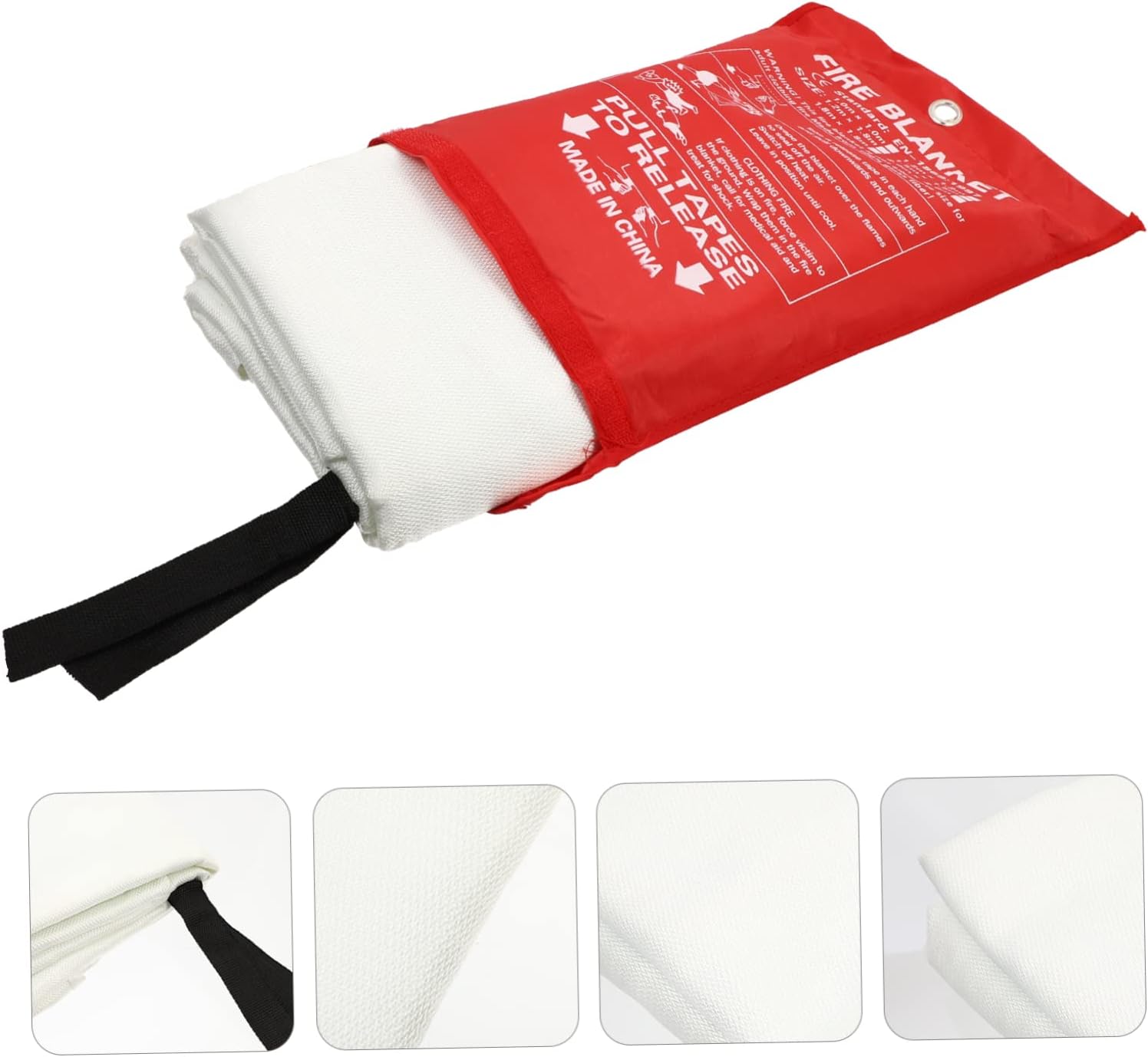 GALPADA Premium Fiberglass Fire Blanket Heat Insulation Lightweight Fire Suppression Blanket for Home Kitchen Camping and Barbecue Safety