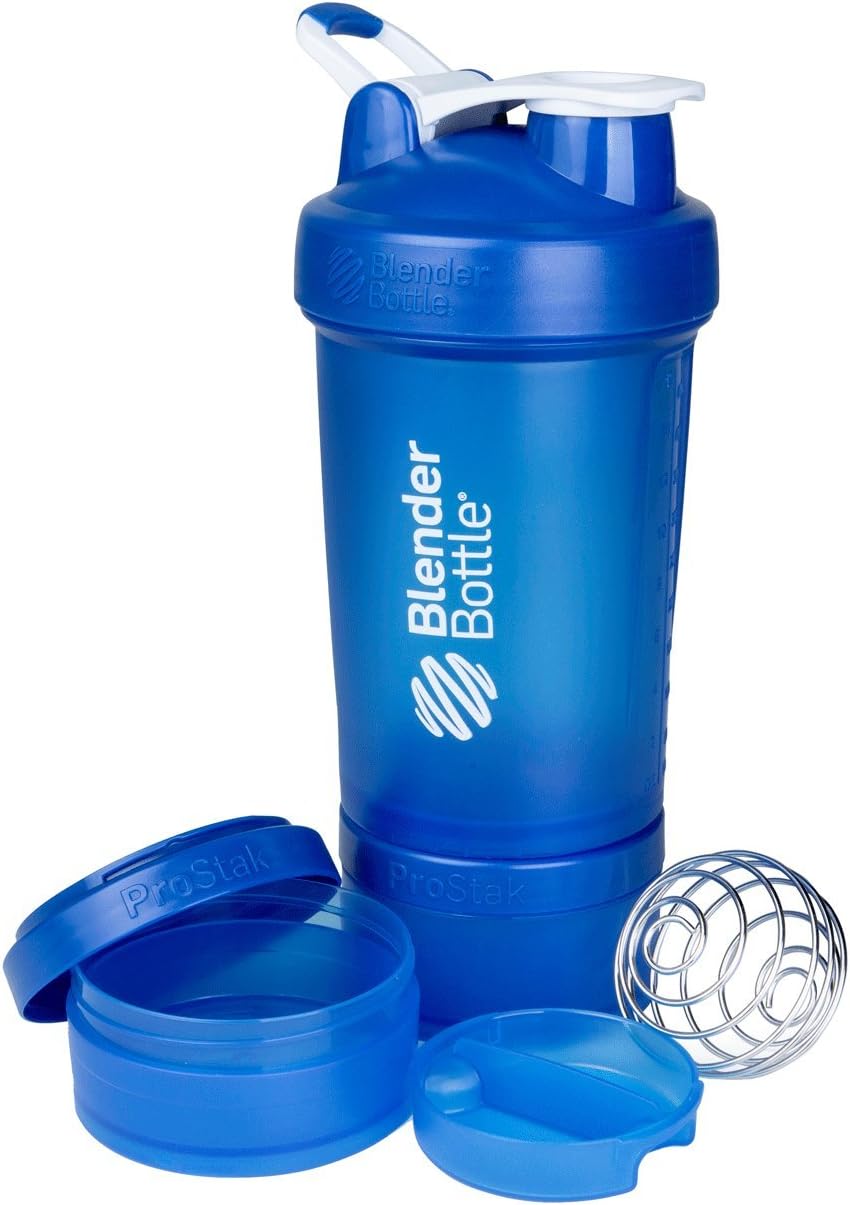 Blender Bottle ProStak System with 22 oz. Shaker and Twist N' Lock Storage