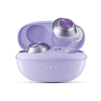 キャラクター ワイヤレスイヤフォン 紫 特別仕様 HeartBuds Earphone ハート型